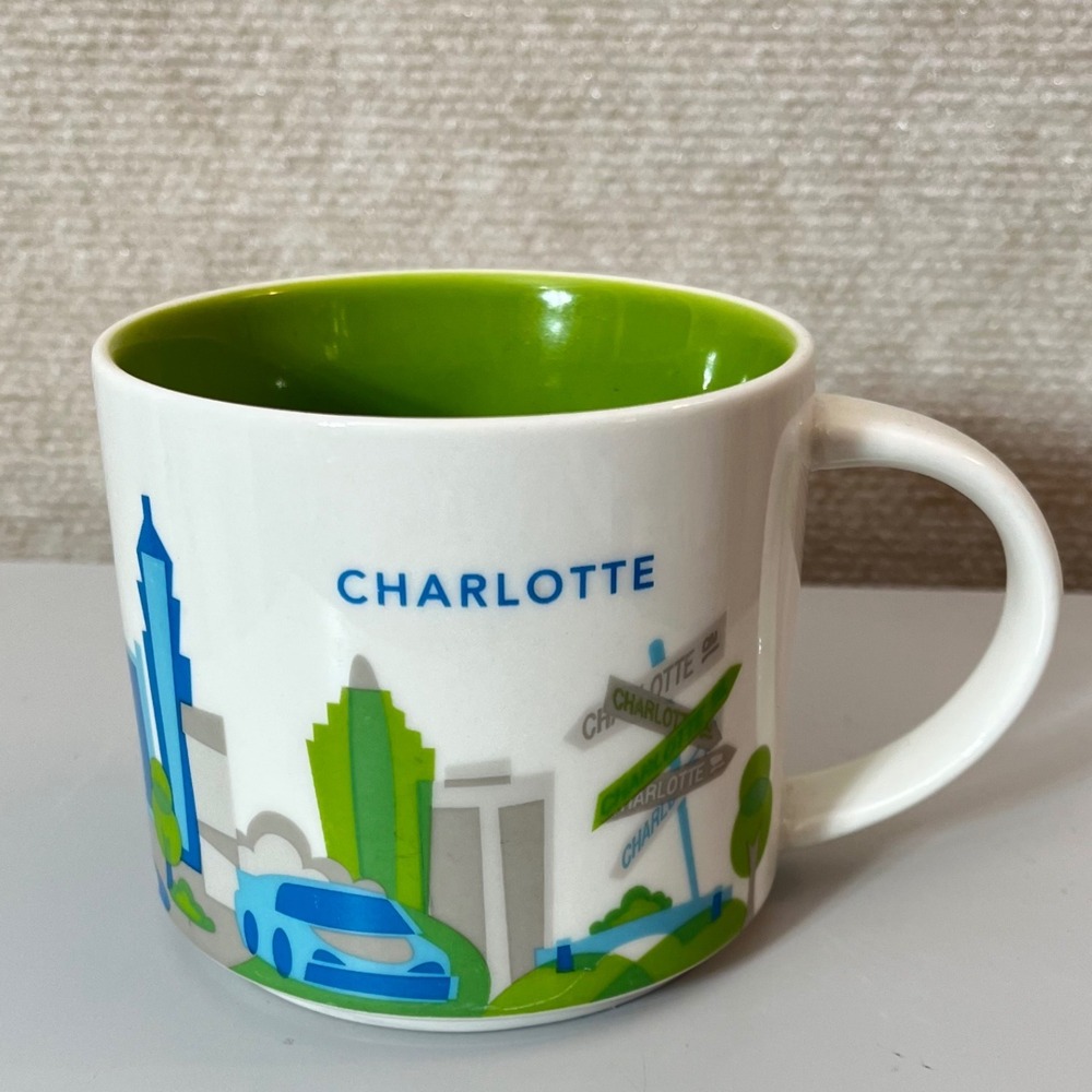 Starbucks Charlotte, NC You Are Here Collection 14oz Coffee Cup Mug